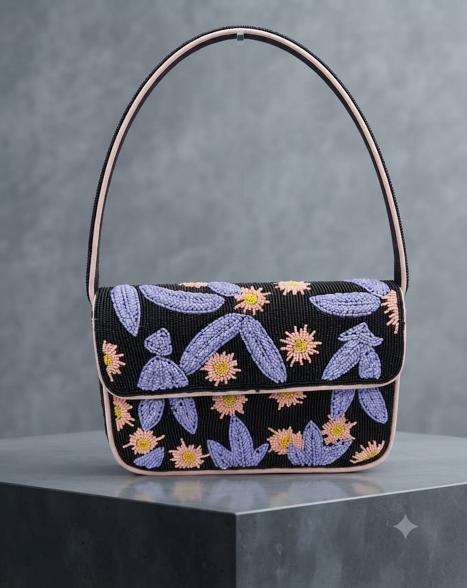VRPS Beaded Clutch | Handcrafted Ethnic Bag | SWIS-5596