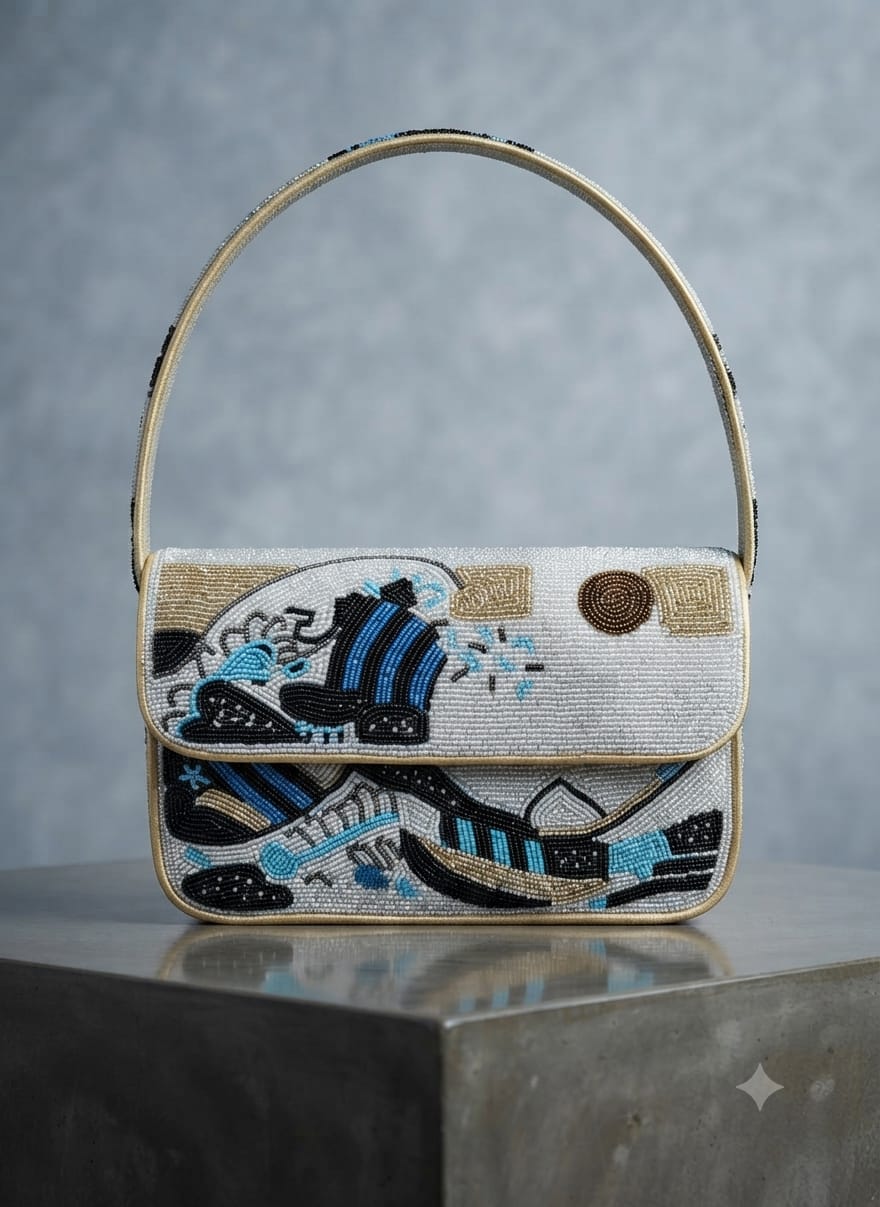 VRPS Beaded Clutch | Handcrafted Ethnic Bag | SWIS-5597