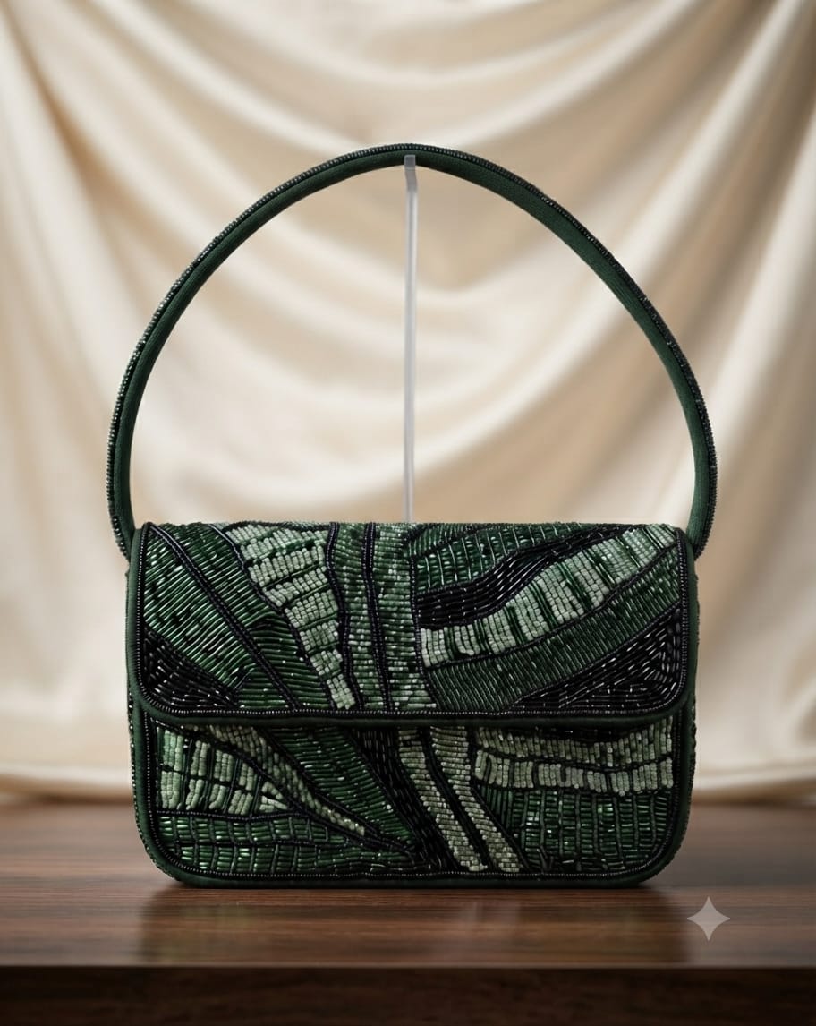 VRPS Beaded Clutch | Handcrafted Ethnic Bag | SWIS-5598
