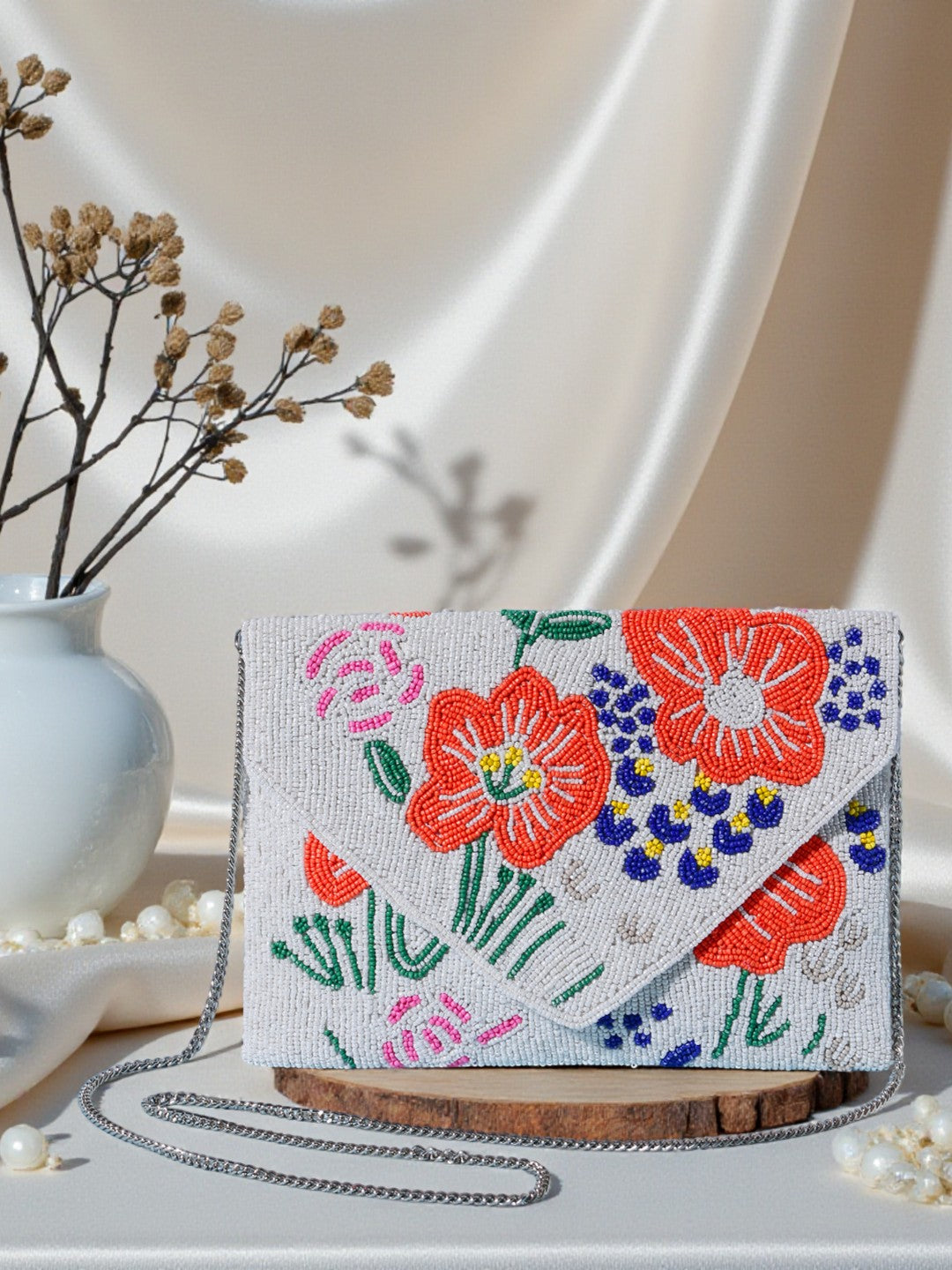 VRPS Beaded Clutch | Handcrafted Ethnic Bag | SWIS-562