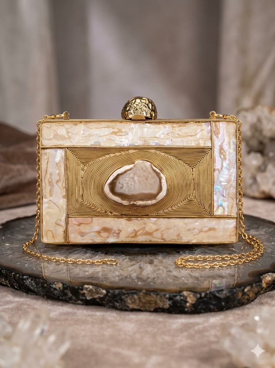 VRPS MOP Clutch | Handcrafted Ethnic Bag | SWIS-5637