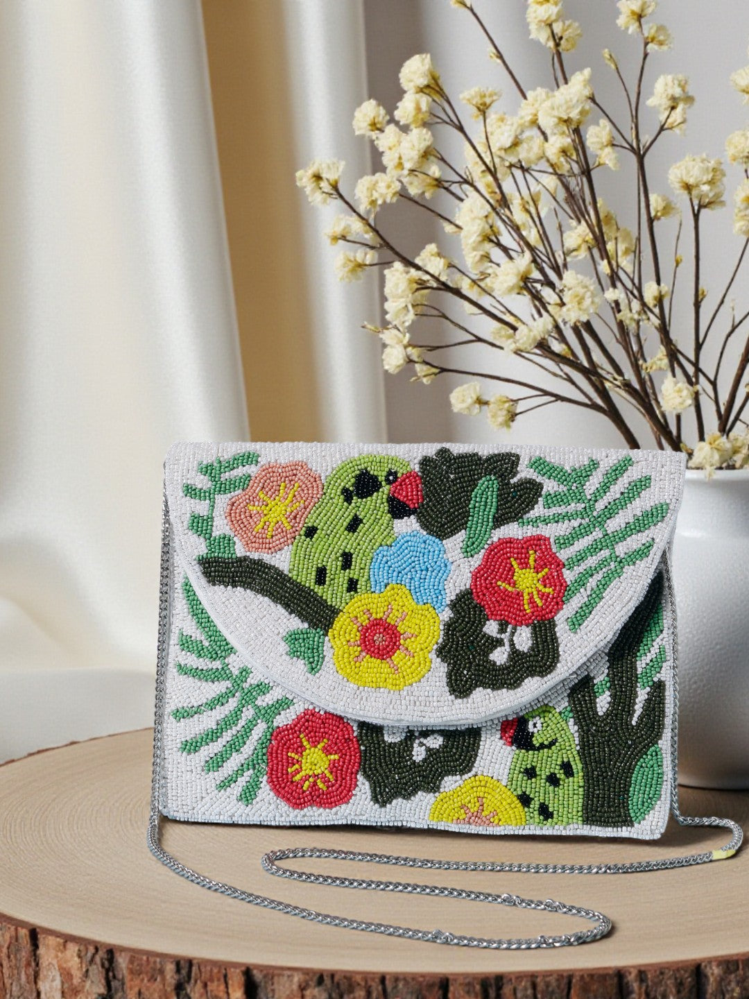 VRPS Beaded Clutch | Handcrafted Ethnic Bag | SWIS-564