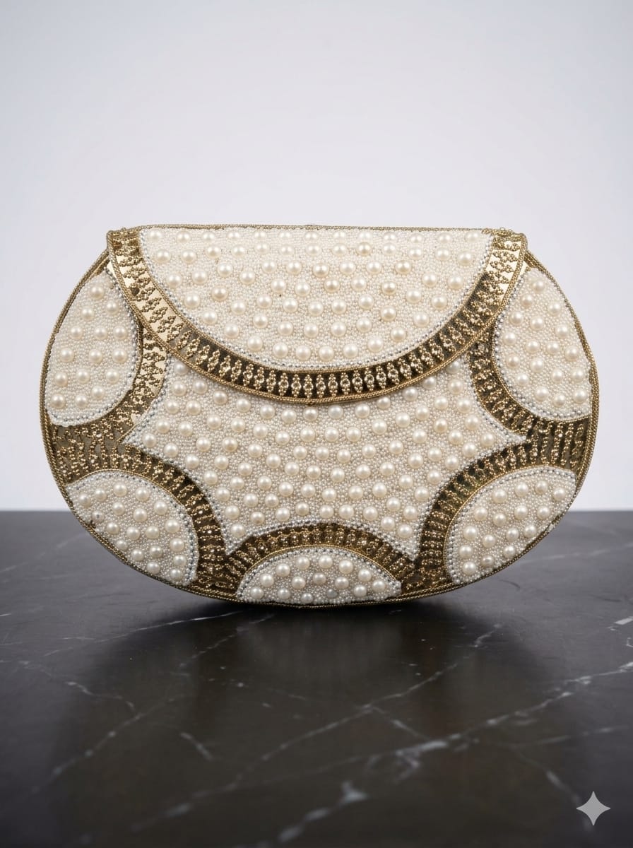 VRPS Metal Clutch | Handcrafted Ethnic Bag | SWIS-5642