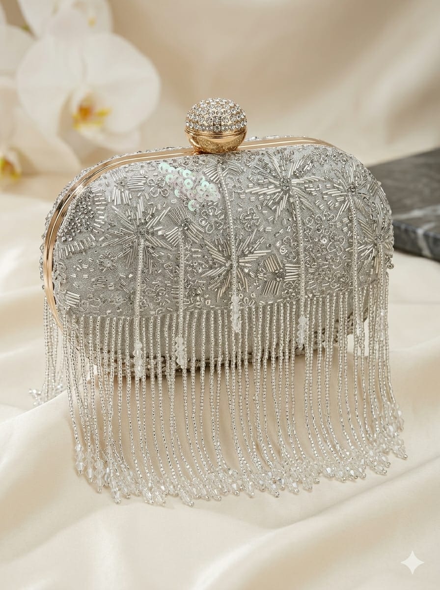 VRPS Embroidered Clutch | Handcrafted Ethnic Bag | SWIS-5673