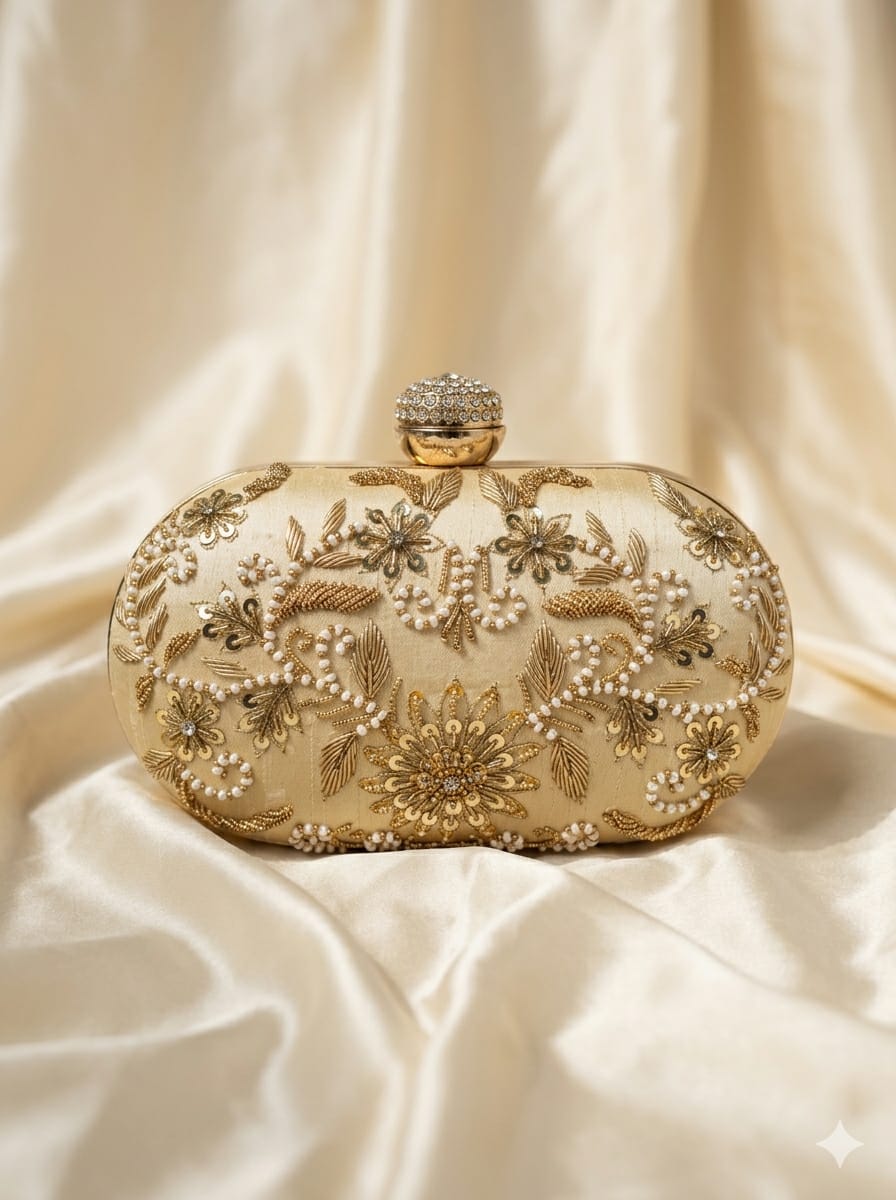 VRPS Embroidered Clutch | Handcrafted Ethnic Bag | SWIS-5675