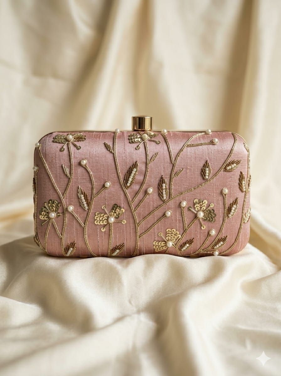 VRPS Embroidered Clutch | Handcrafted Ethnic Bag | SWIS-5678