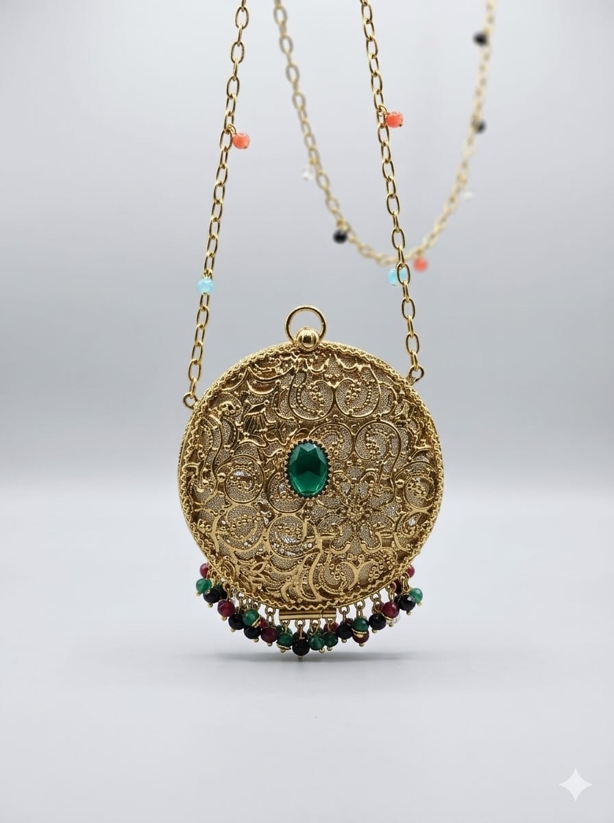 VRPS Metal Clutch | Handcrafted Ethnic Bag | SWIS-5686