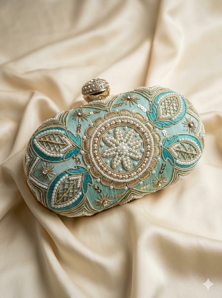 EMBROIDERED CLUTCHES - SWIS-5729