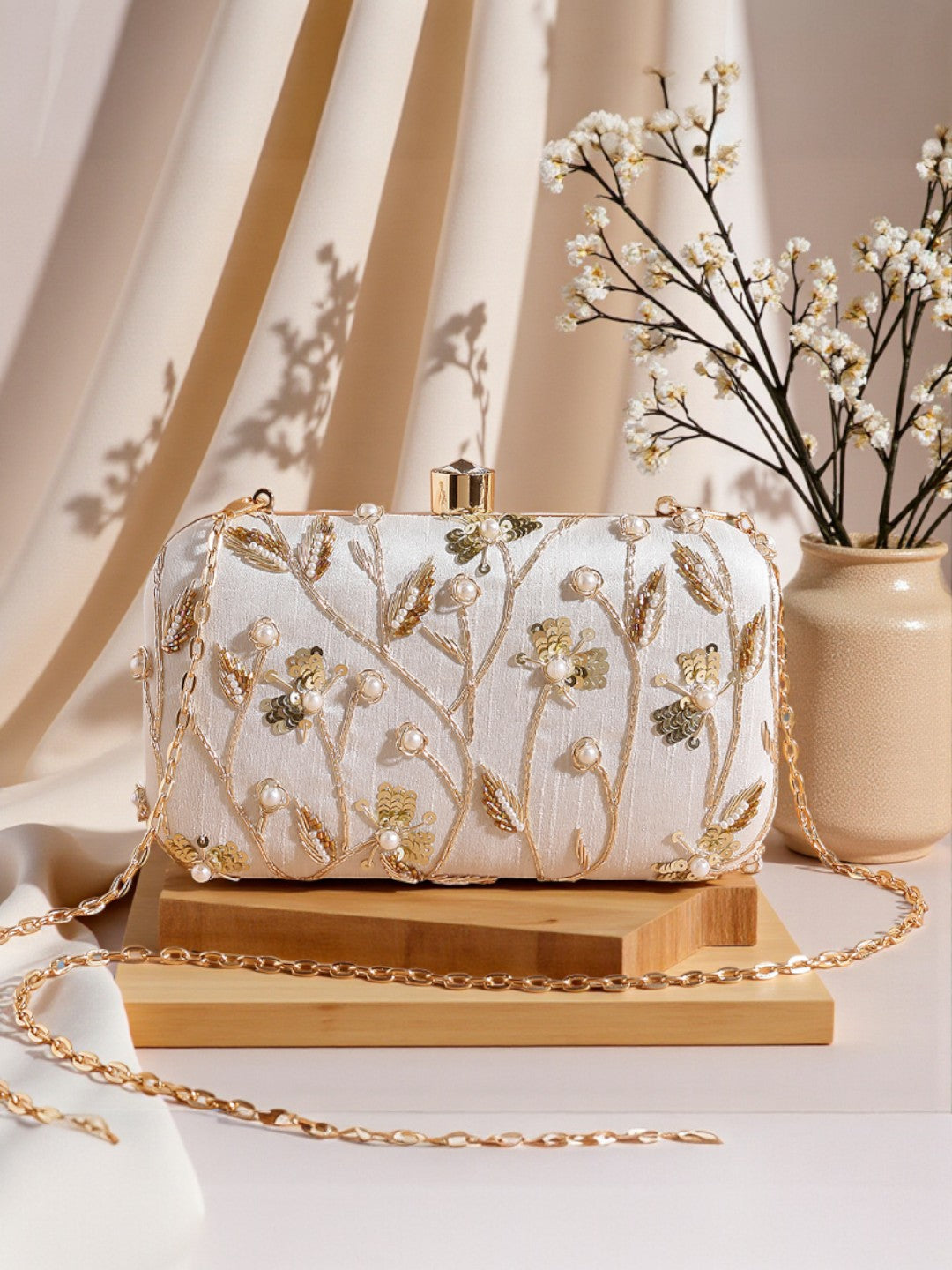 VRPS Embroidered Clutch | Handcrafted Ethnic Bag | SWIS-574