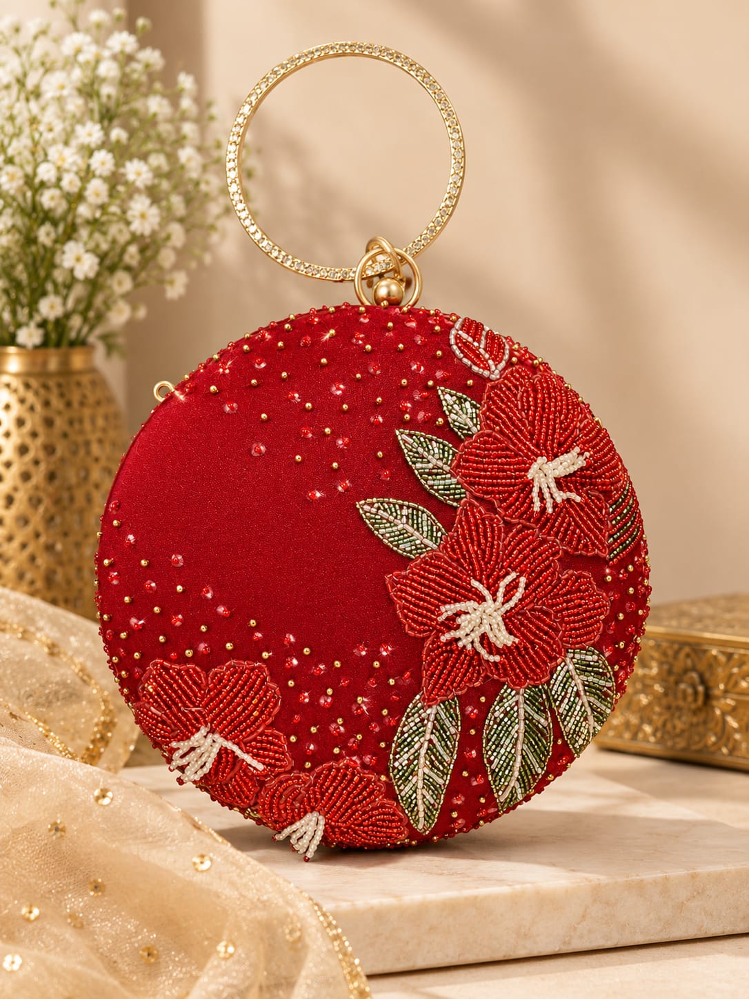 EMBROIDERED CLUTCHES - SWIS-5763