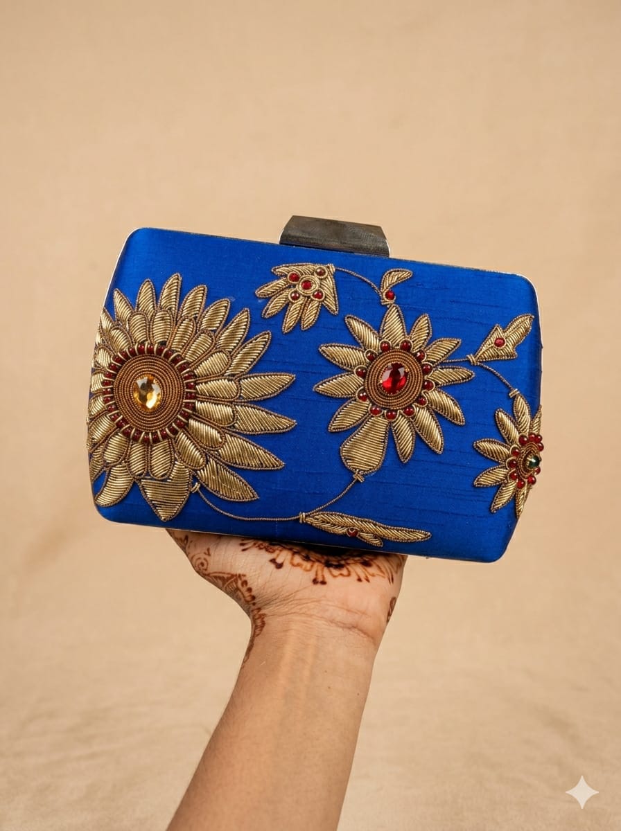 Hiral Embroidered Clutch - SWIS-5769