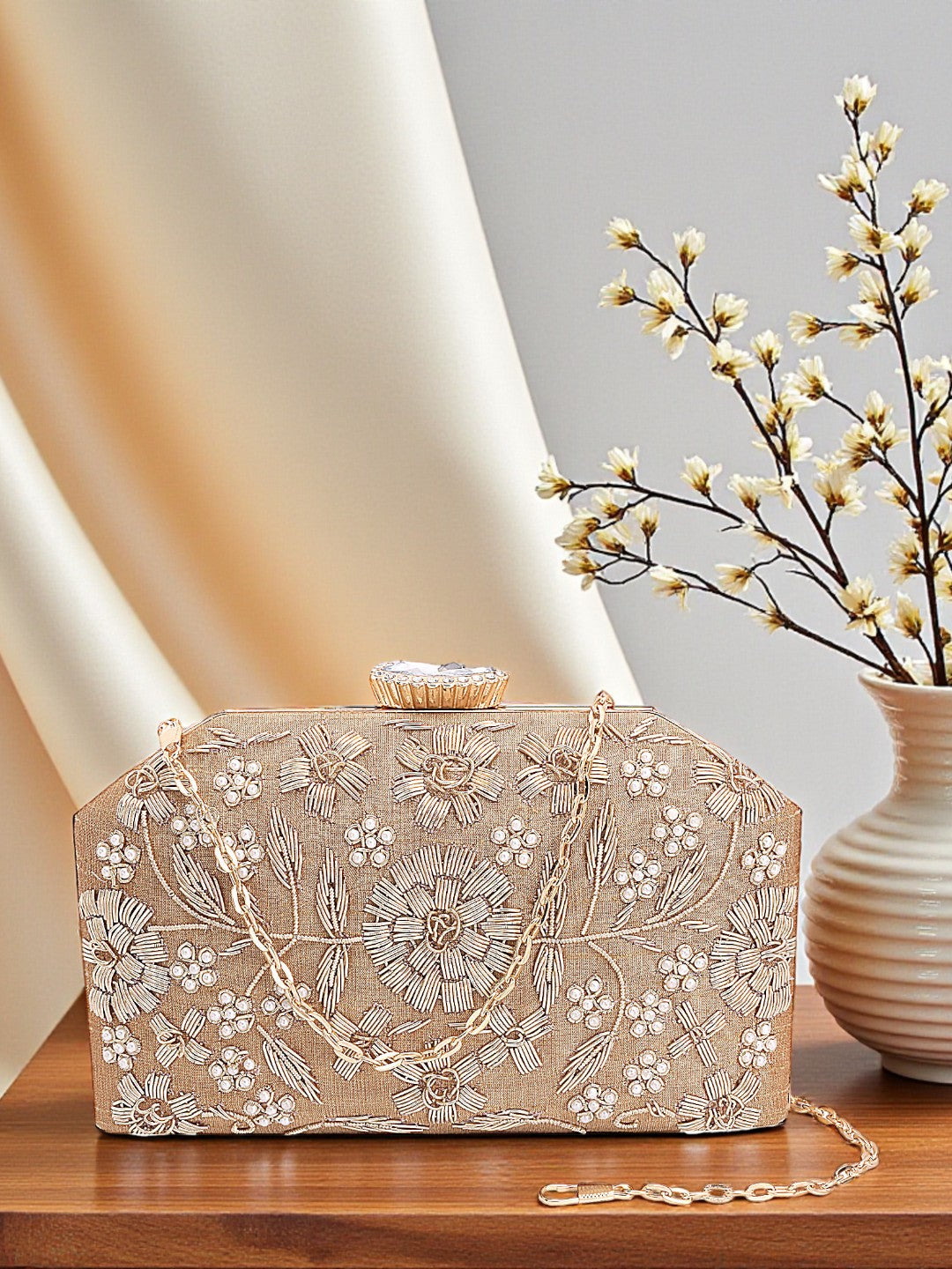 VRPS Embroidered Clutch | Handcrafted Ethnic Bag | SWIS-577
