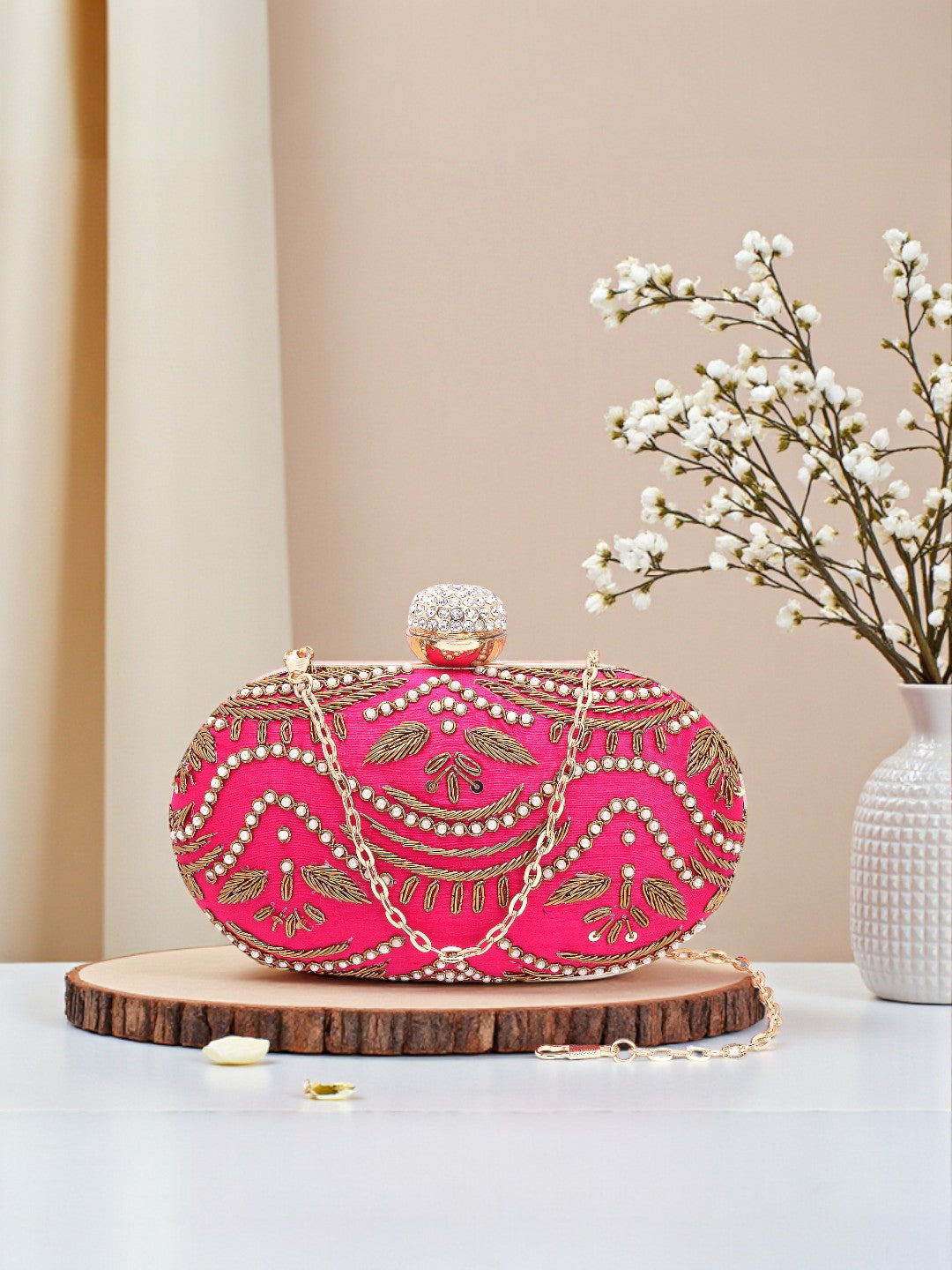 VRPS Embroidered Clutch | Handcrafted Ethnic Bag | SWIS-579