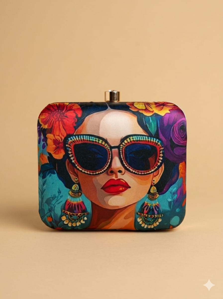 Vidhi Printed Clutch - SWIS-5836