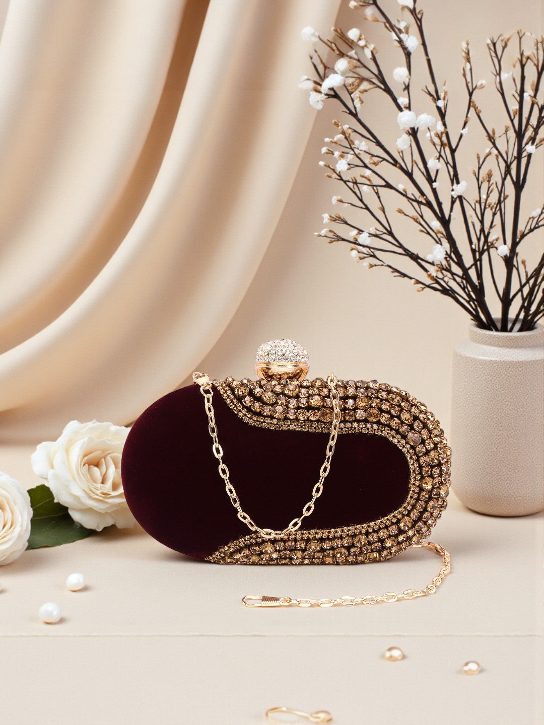 VRPS Embroidered Clutch | Handcrafted Ethnic Bag | SWIS-585