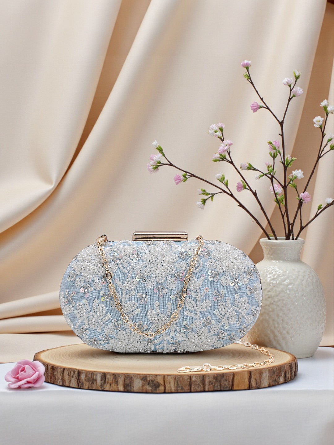 VRPS Embroidered Clutch | Handcrafted Ethnic Bag | SWIS-586