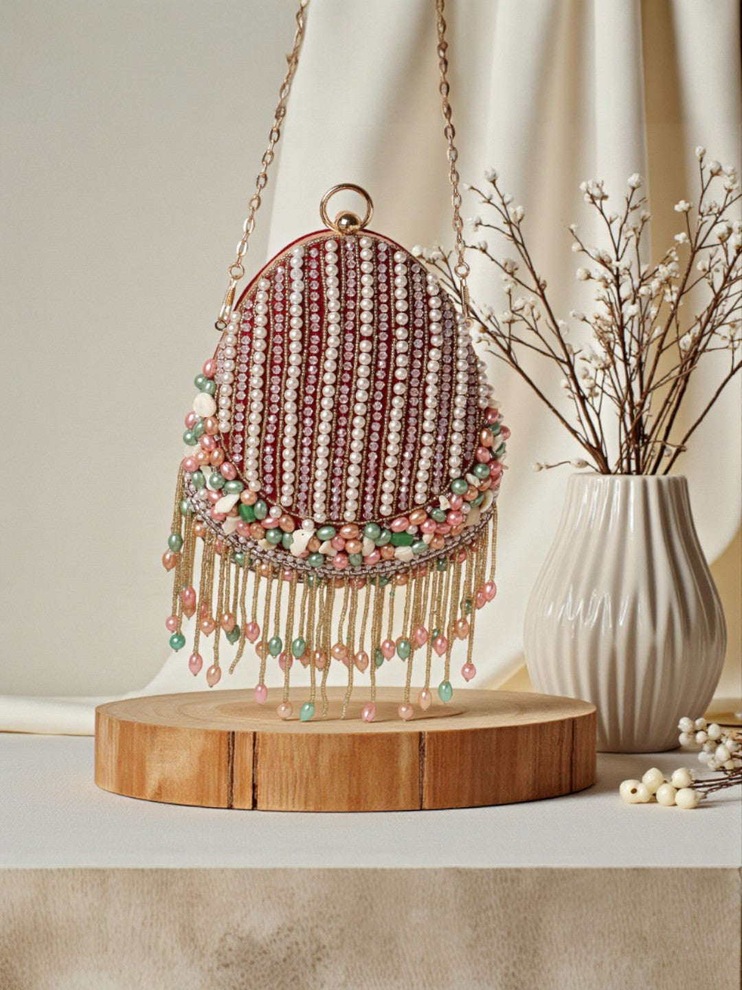 VRPS Embroidered Clutch | Handcrafted Ethnic Bag | SWIS-587