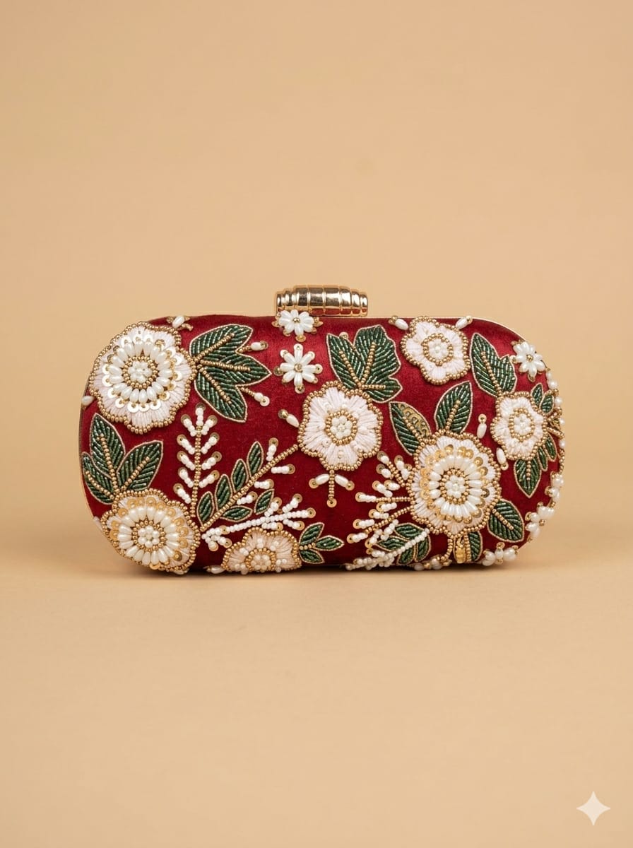 Bhavna Embroidered Clutch - SWIS-5878
