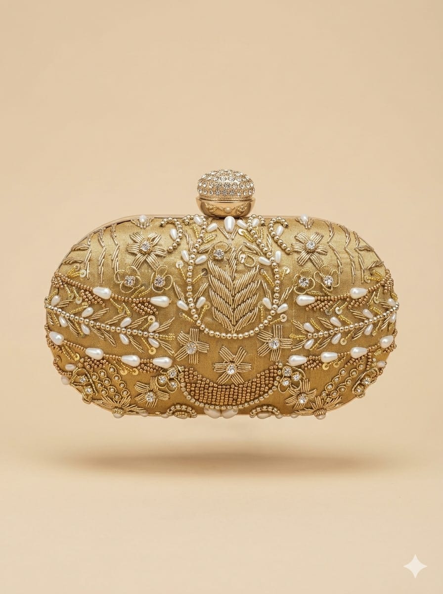 Hansika Embroidered Clutch - SWIS-5889