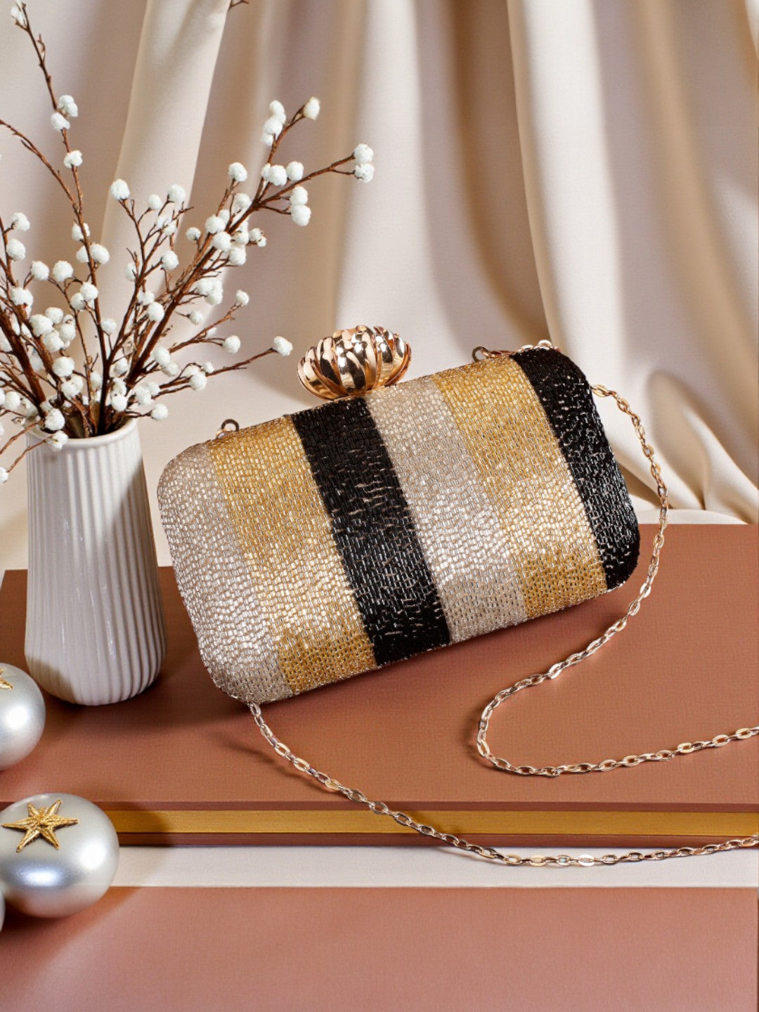 VRPS Embroidered Clutch | Handcrafted Ethnic Bag | SWIS-592