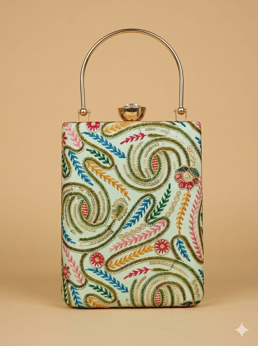 Nisha Classic Clutch - SWIS-5922