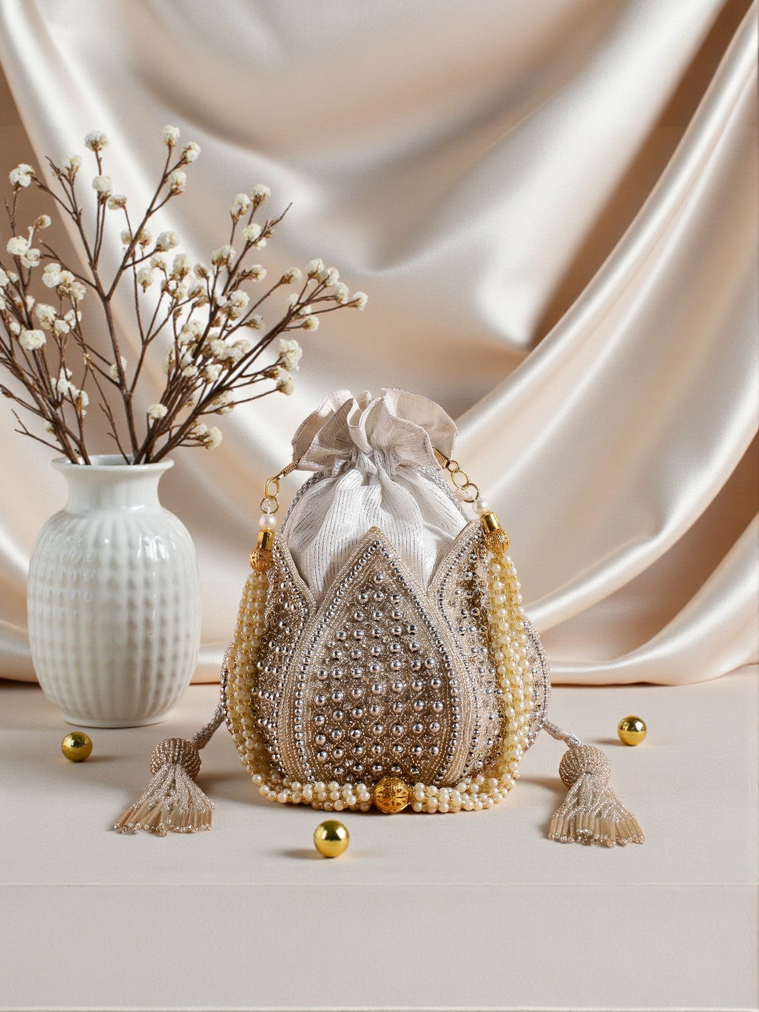 VRPS Lotus Potli | Handcrafted Ethnic Bag | SWIS-597