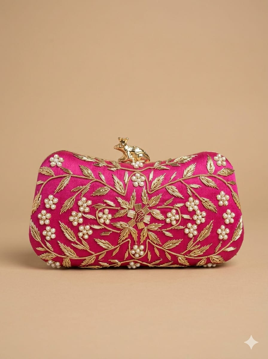 Mihika Embroidered Clutch - SWIS-5987