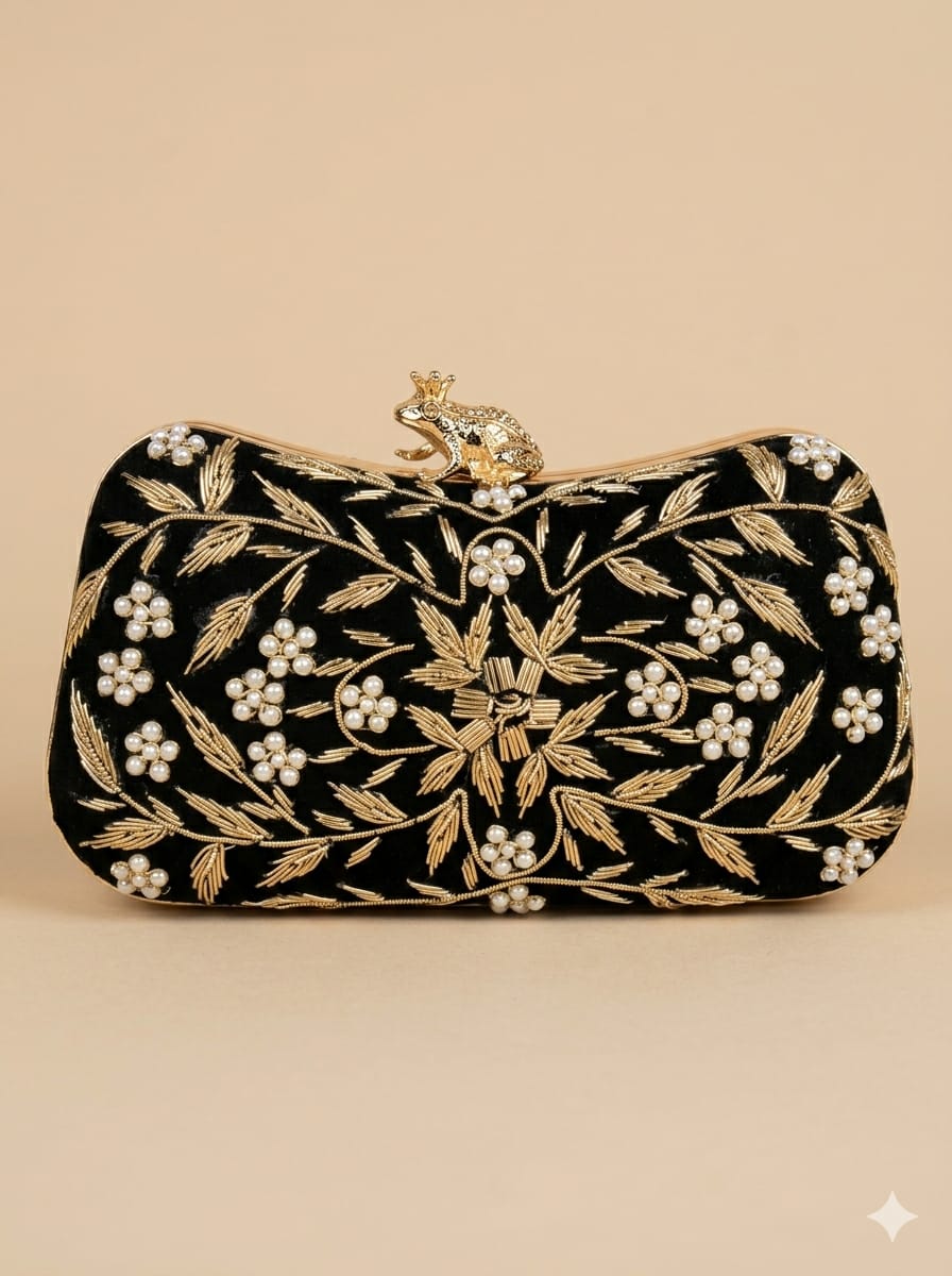 Miraya Embroidered Clutch - SWIS-5988