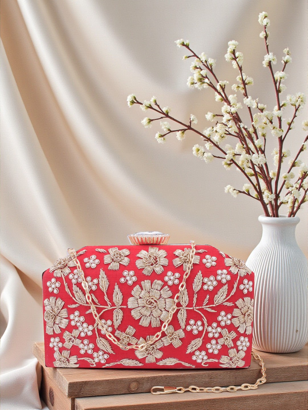 VRPS Embroidered Clutch | Handcrafted Ethnic Bag | SWIS-602