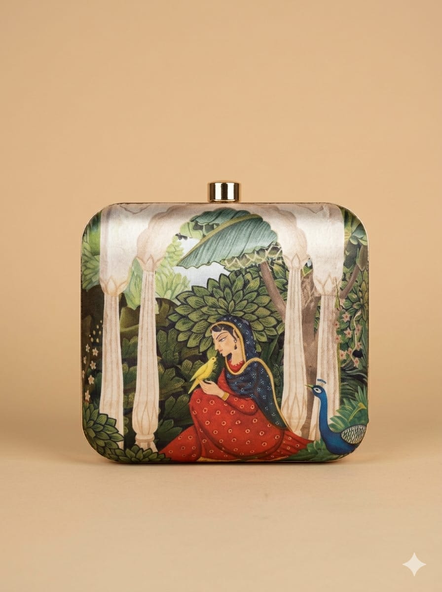 Siya Printed Clutch - SWIS-6022
