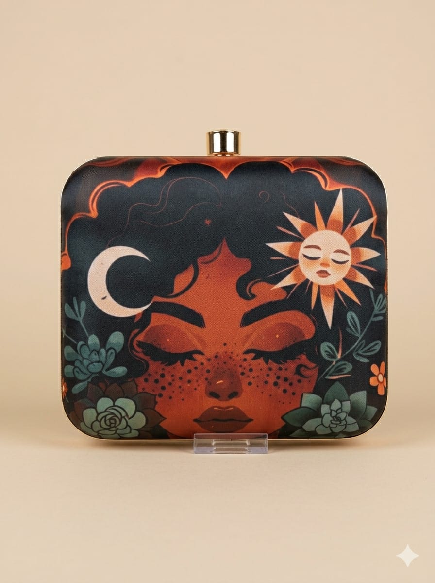 Vrinda Printed Clutch - SWIS-6032