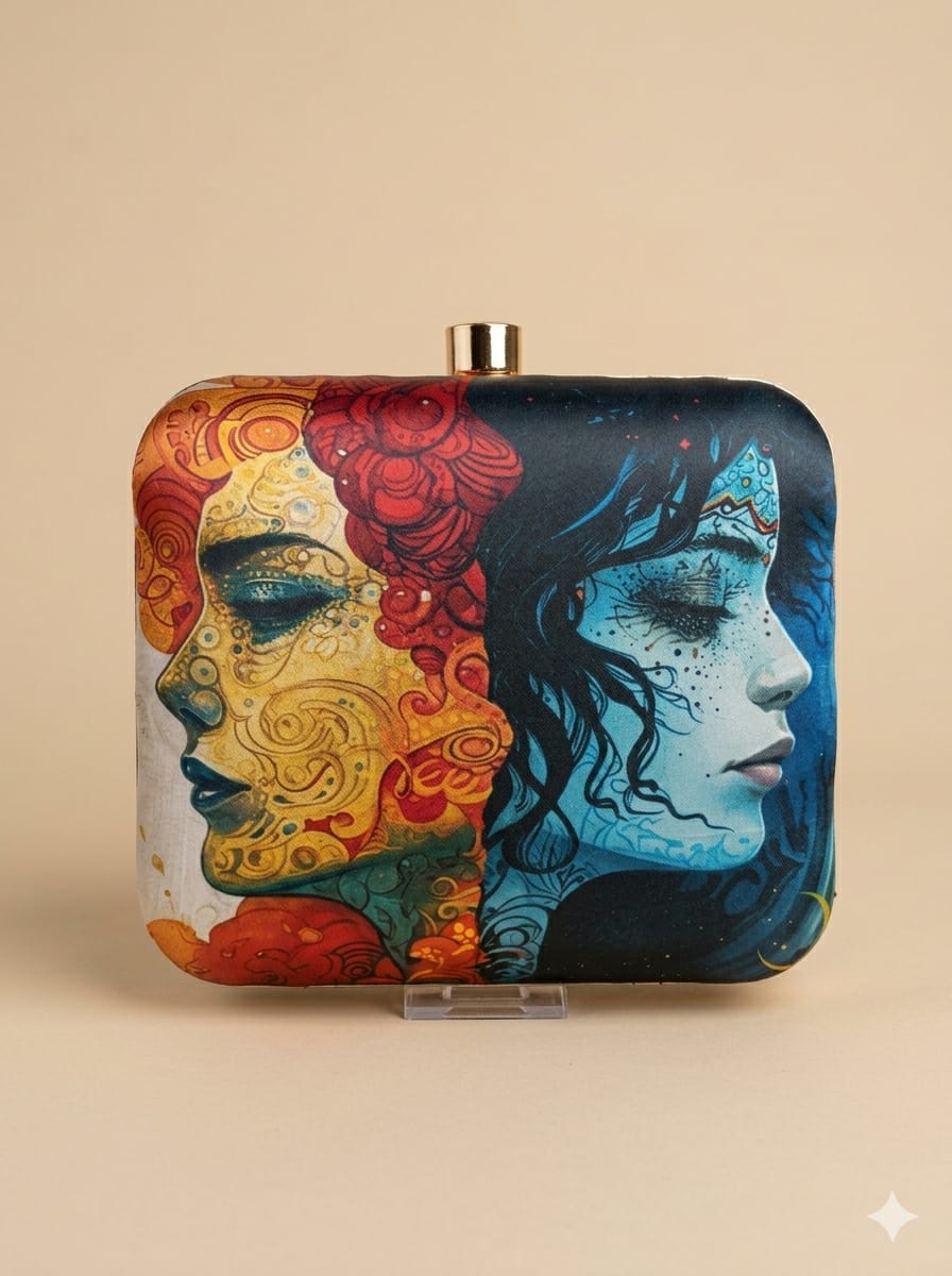 Zoya Printed Clutch - SWIS-6035