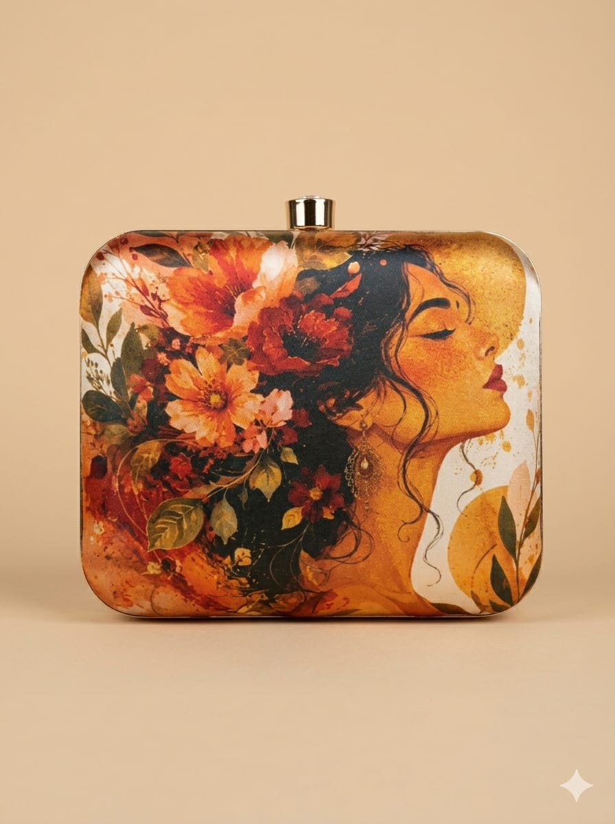 Barkha Printed Clutch - SWIS-6041