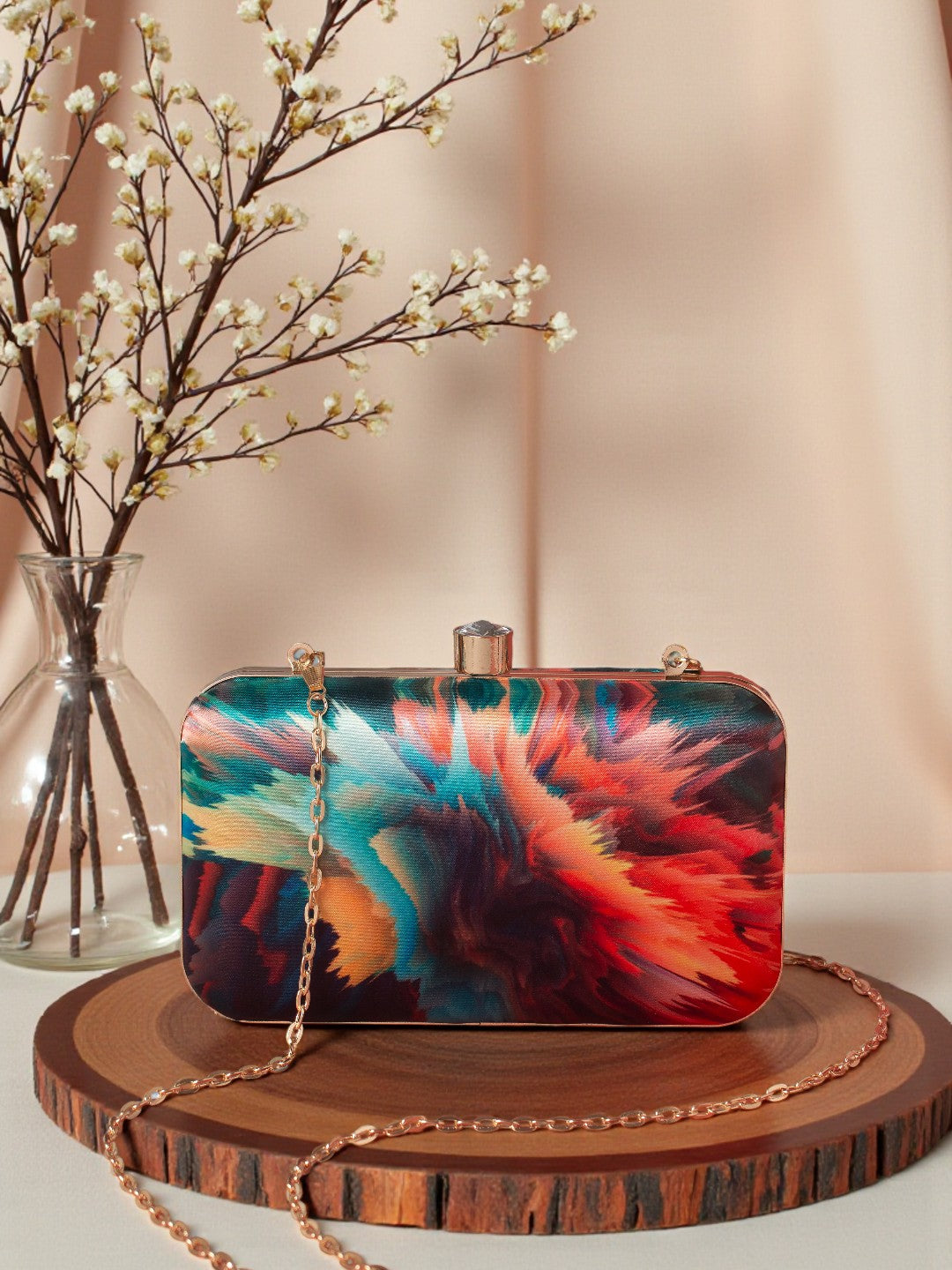 VRPS Printed Clutch | Handcrafted Ethnic Bag | SWIS-606