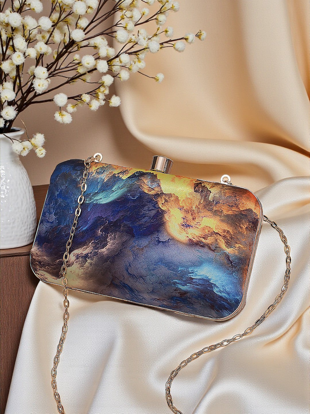 VRPS Printed Clutch | Handcrafted Ethnic Bag | SWIS-612
