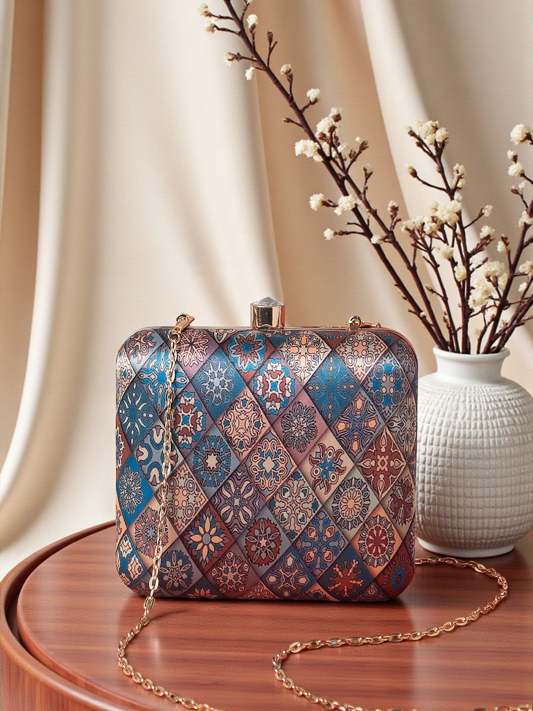 VRPS Printed Clutch | Handcrafted Ethnic Bag | SWIS-614