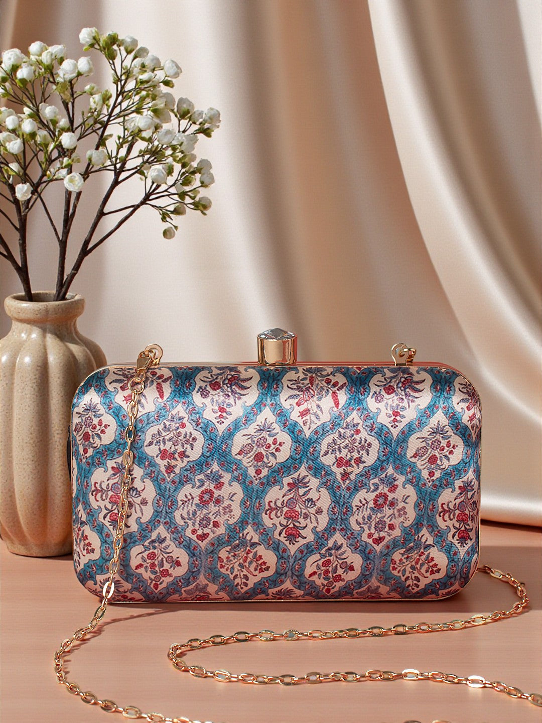 VRPS Printed Clutch | Handcrafted Ethnic Bag | SWIS-622