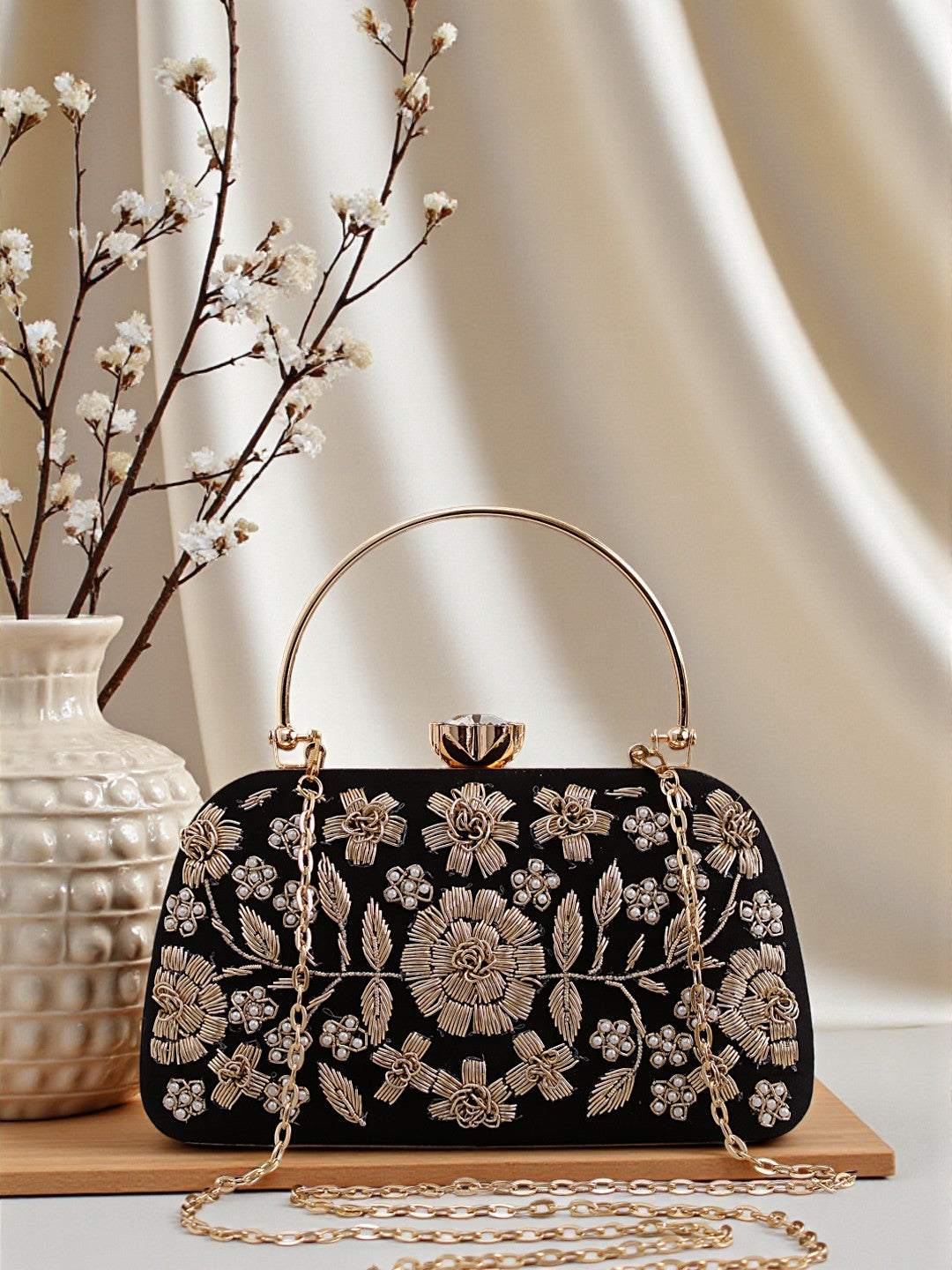 VRPS Embroidered Clutch | Handcrafted Ethnic Bag | SWIS-645