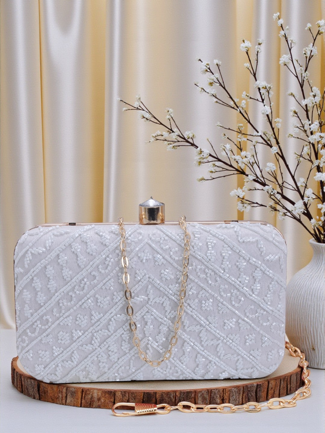 VRPS Embroidered Clutch | Handcrafted Ethnic Bag | SWIS-655
