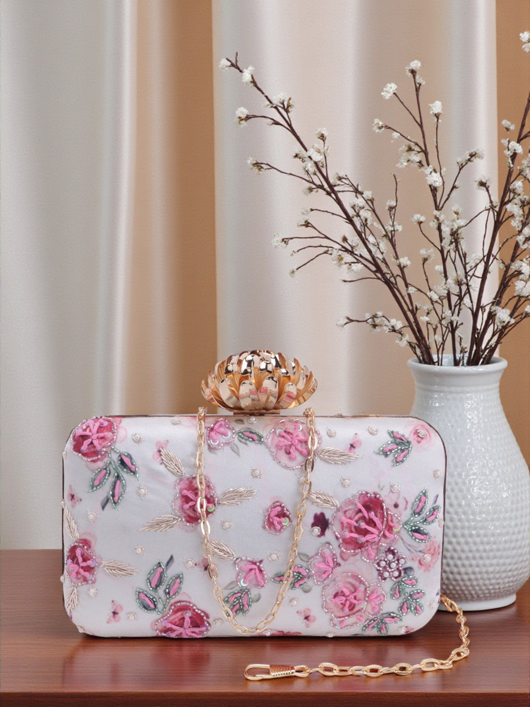 VRPS Embroidered Clutch | Handcrafted Ethnic Bag | SWIS-658