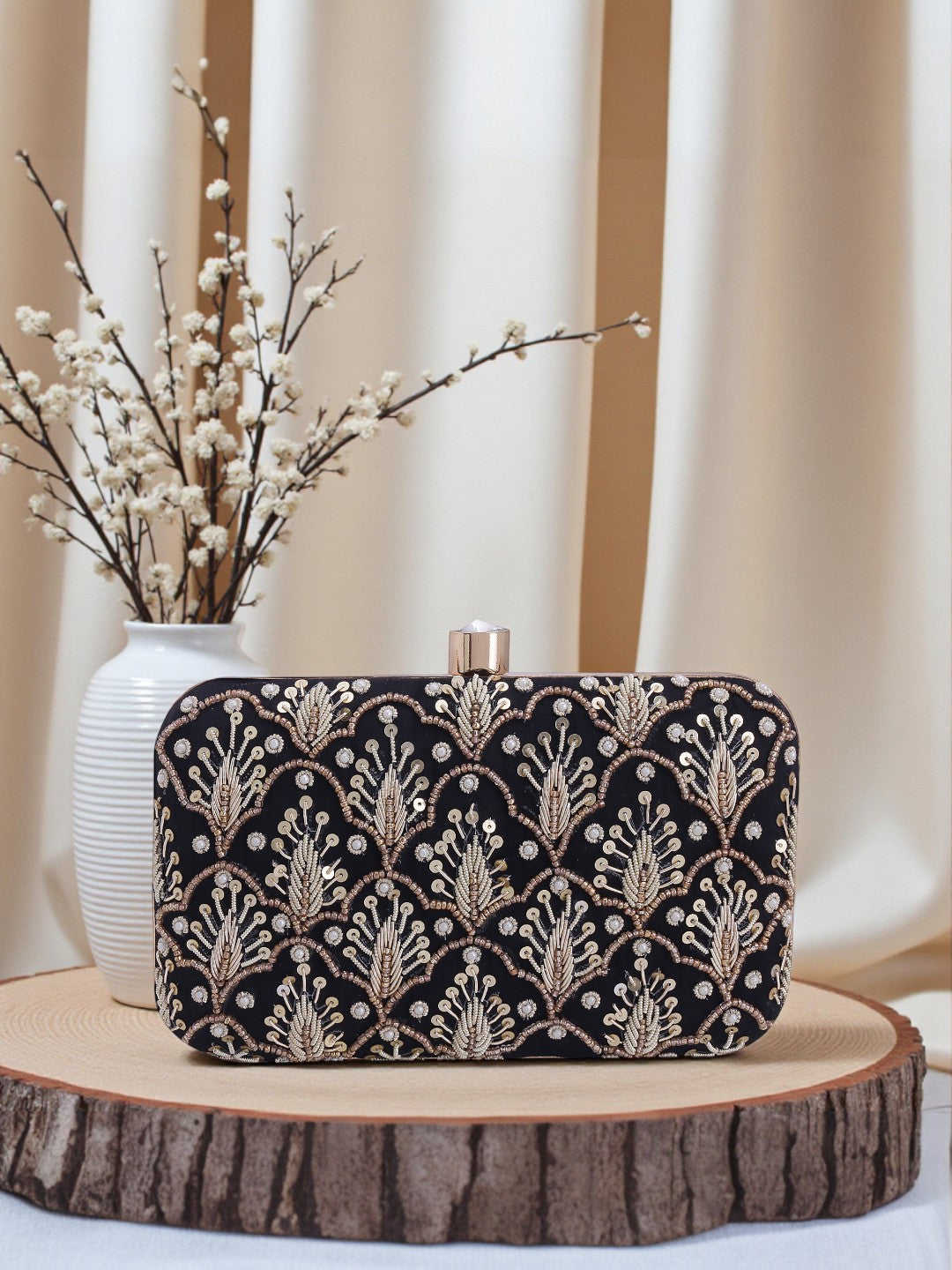 VRPS Embroidered Clutch | Handcrafted Ethnic Bag | SWIS-669