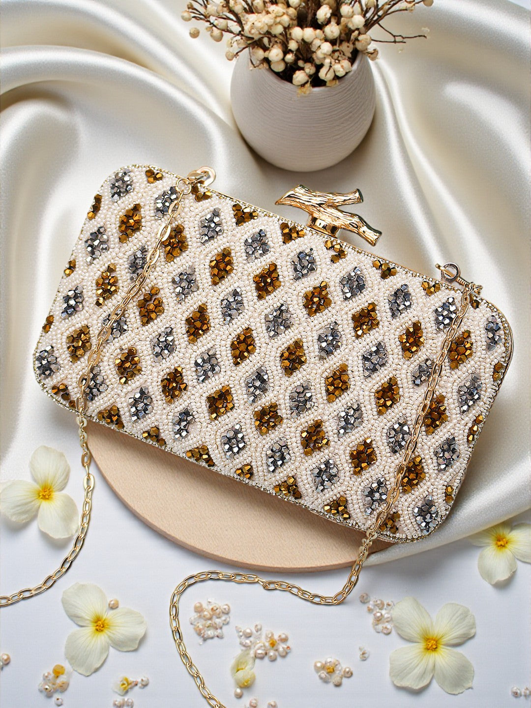 VRPS Embroidered Clutch | Handcrafted Ethnic Bag | SWIS-676