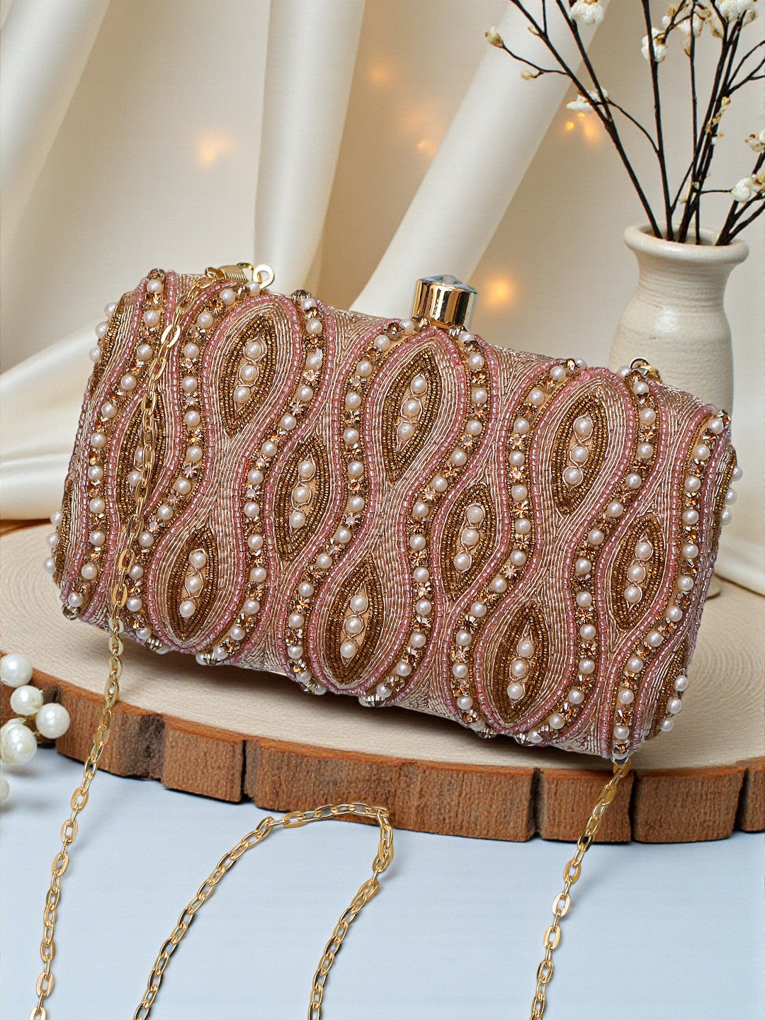 VRPS Embroidered Clutch | Handcrafted Ethnic Bag | SWIS-678