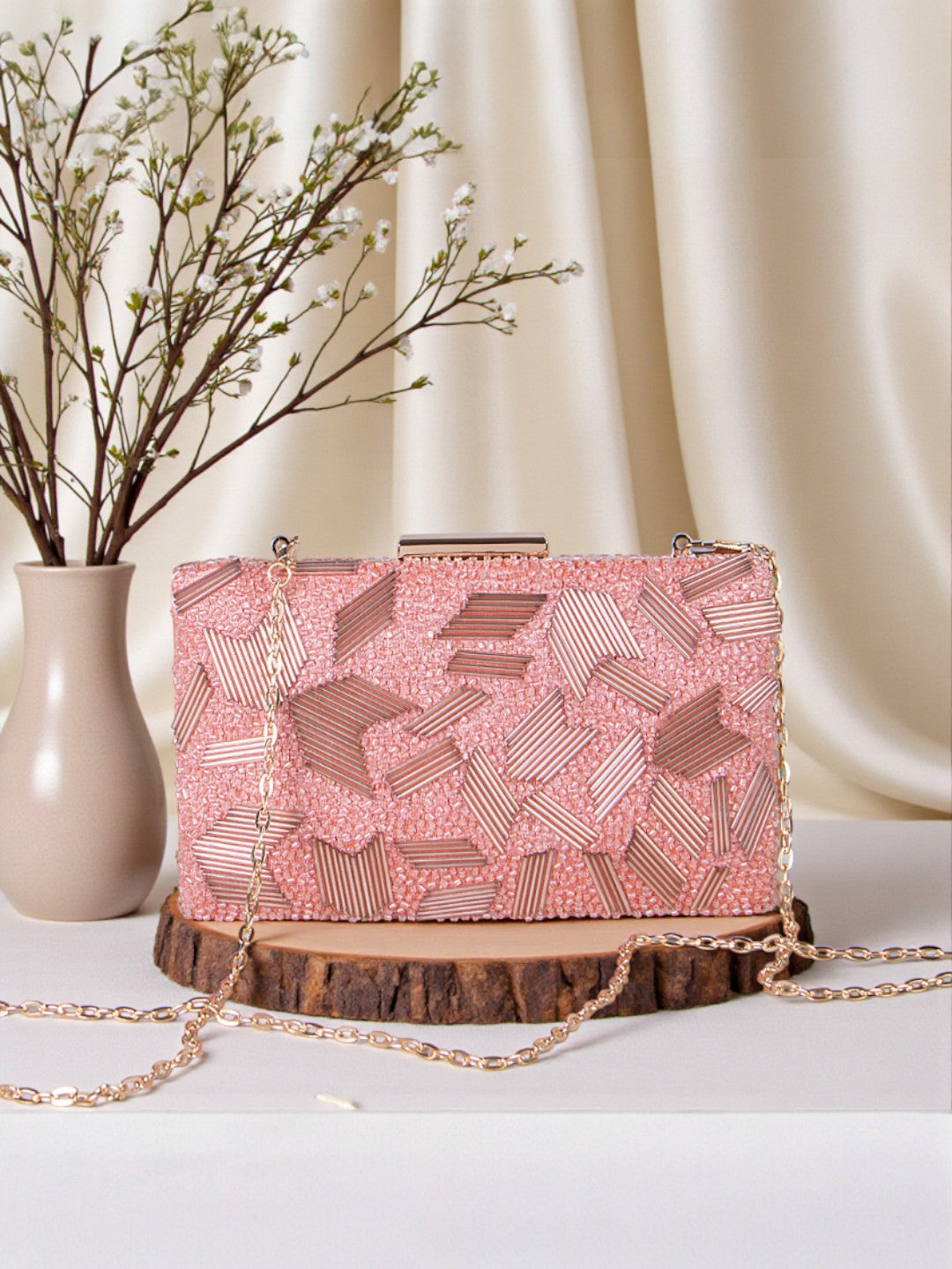 VRPS Embroidered Clutch | Handcrafted Ethnic Bag | SWIS-681