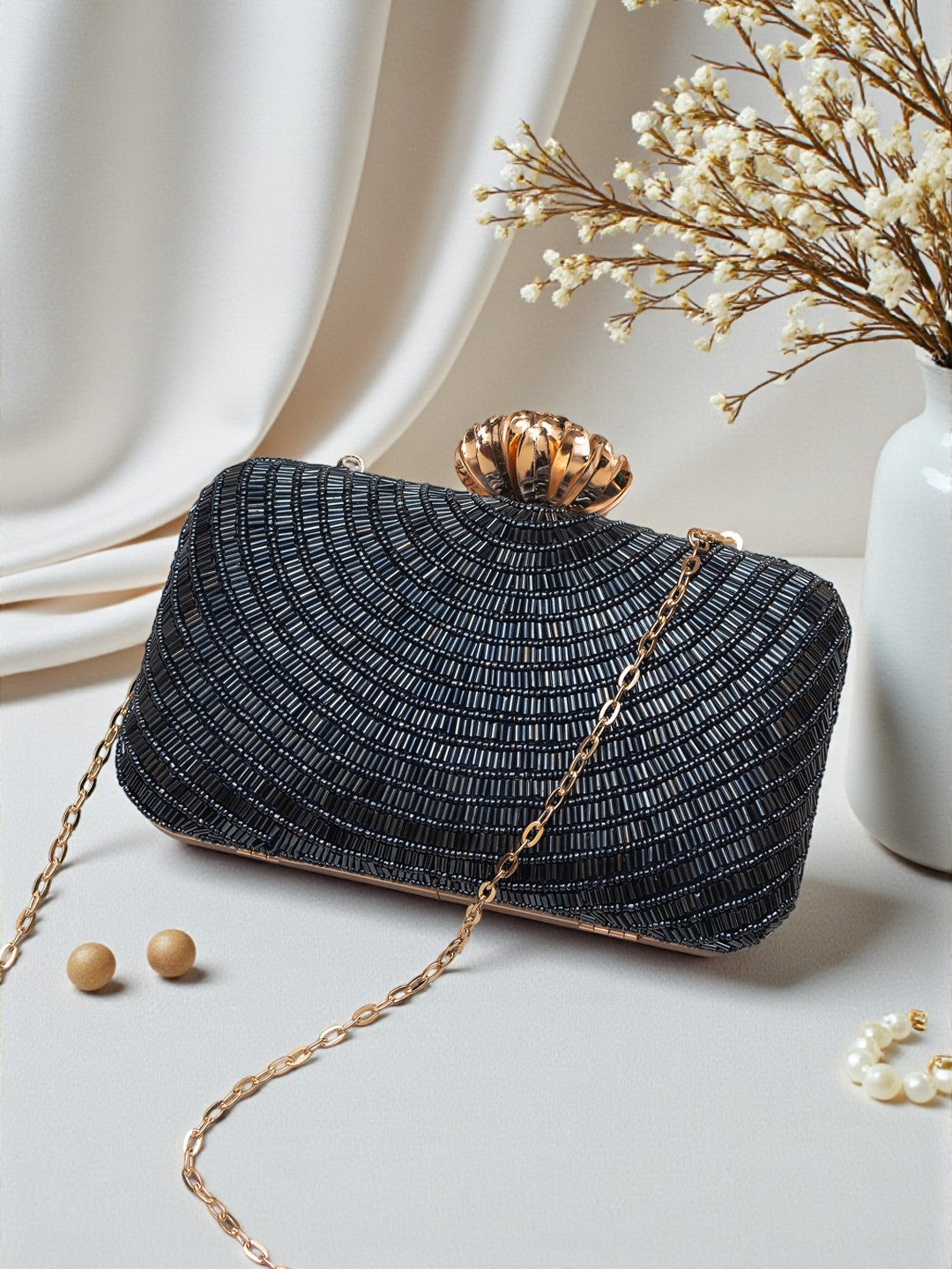 VRPS Embroidered Clutch | Handcrafted Ethnic Bag | SWIS-682