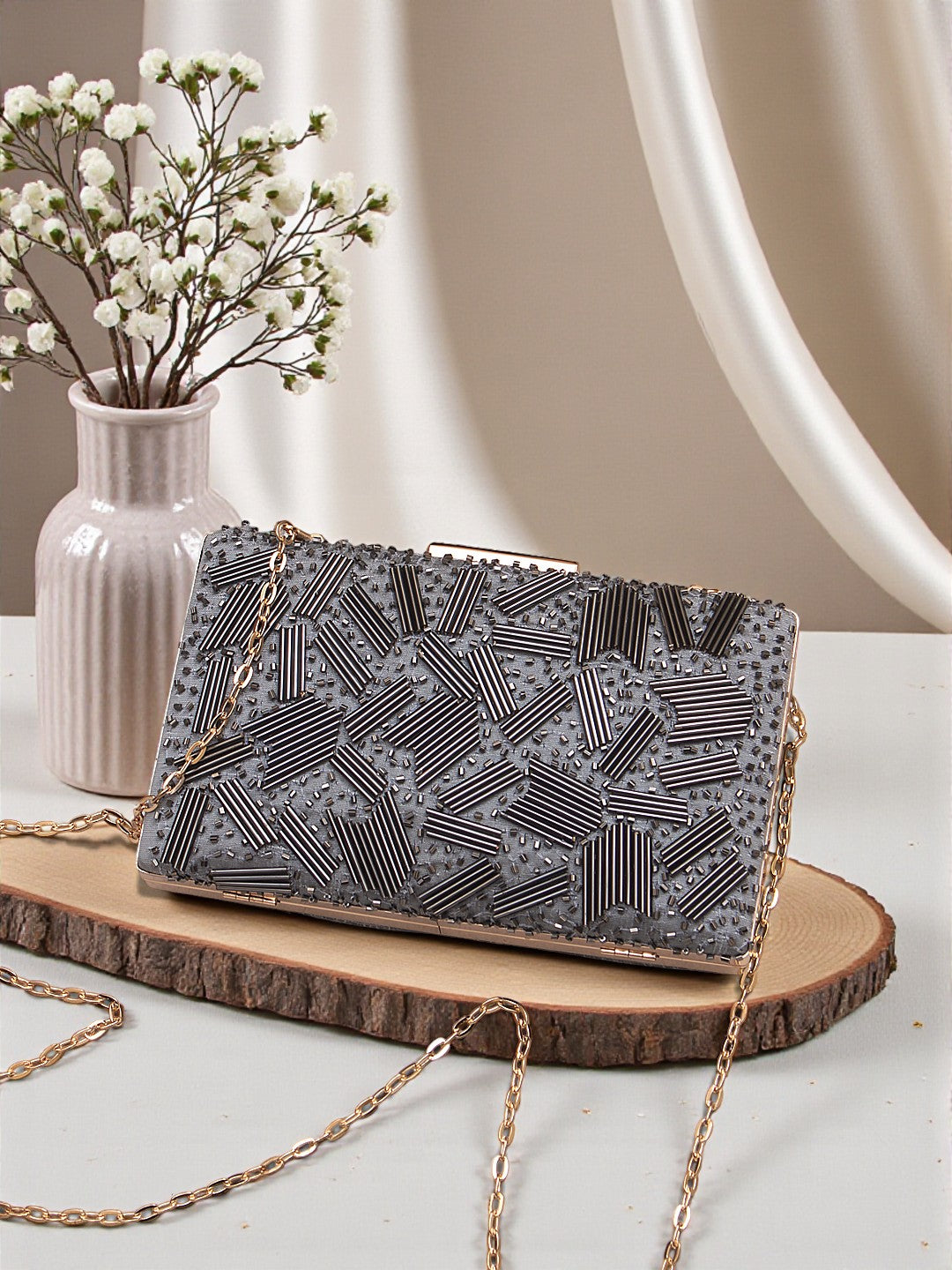 VRPS Embroidered Clutch | Handcrafted Ethnic Bag | SWIS-685