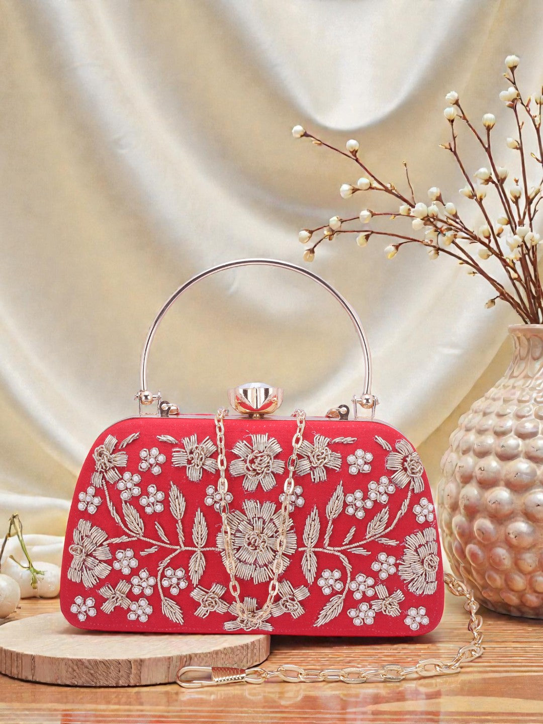 VRPS Embroidered Clutch | Handcrafted Ethnic Bag | SWIS-703