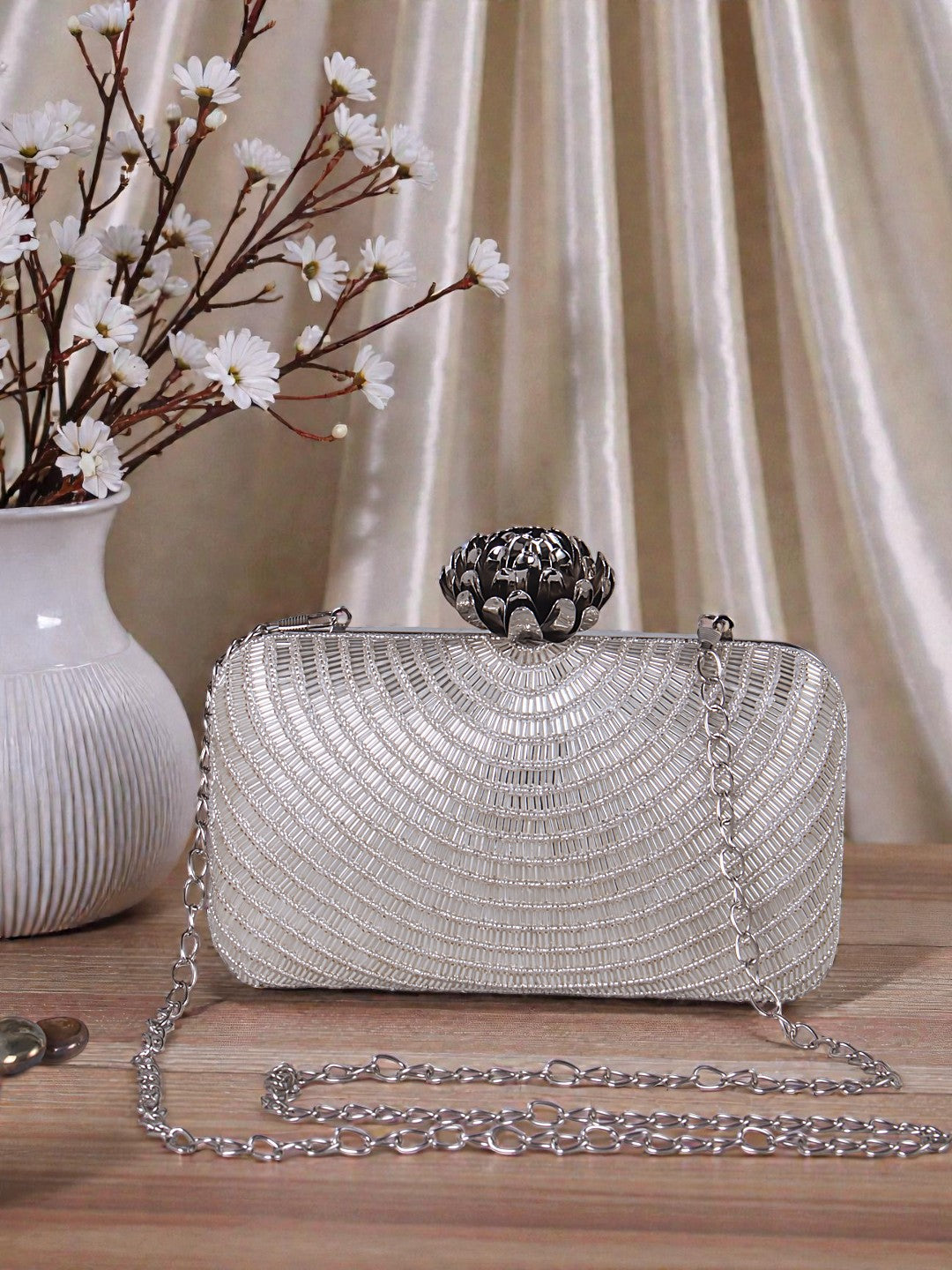 VRPS Embroidered Clutch | Handcrafted Ethnic Bag | SWIS-709