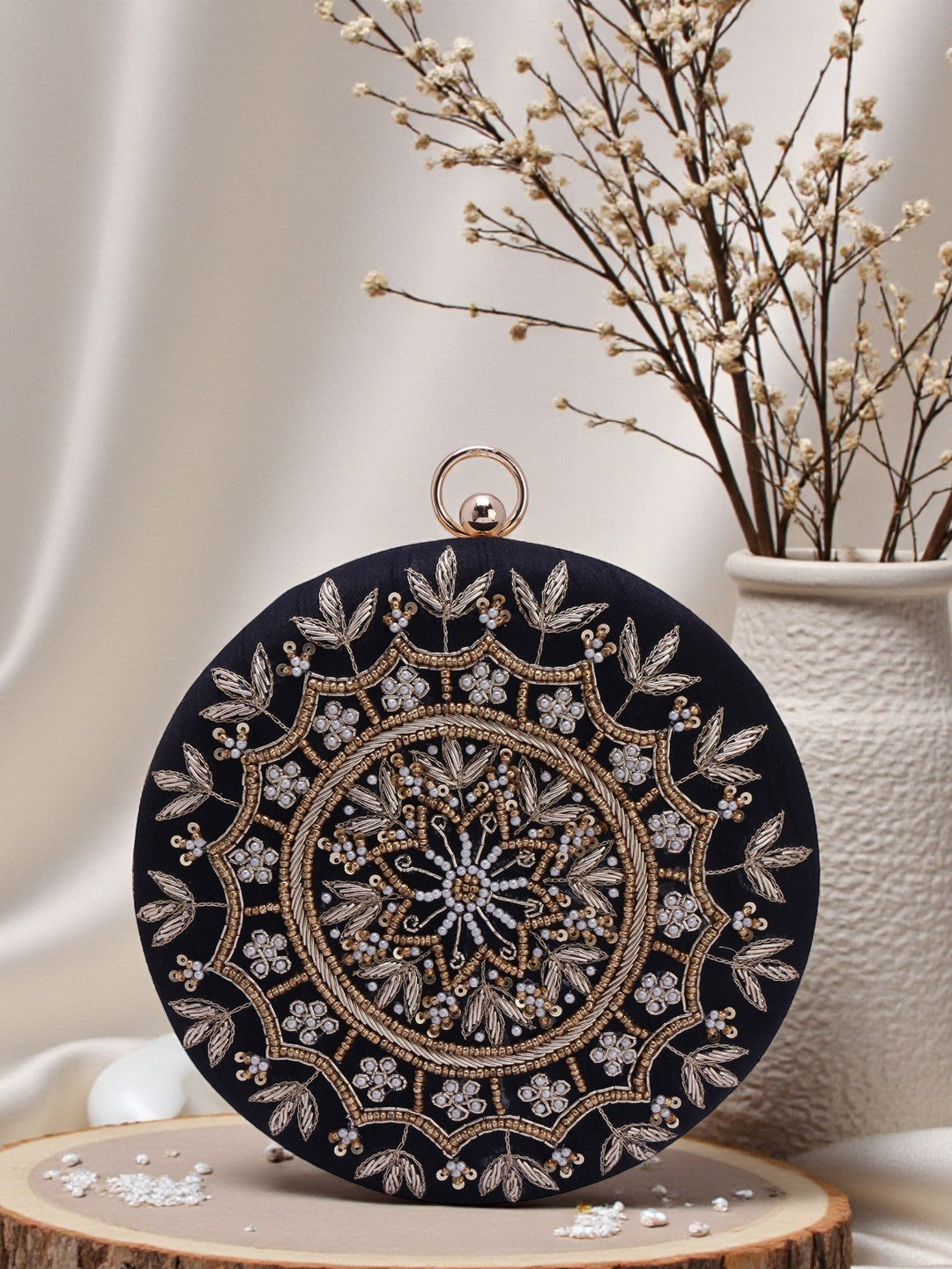 VRPS Embroidered Clutch | Handcrafted Ethnic Bag | SWIS-715