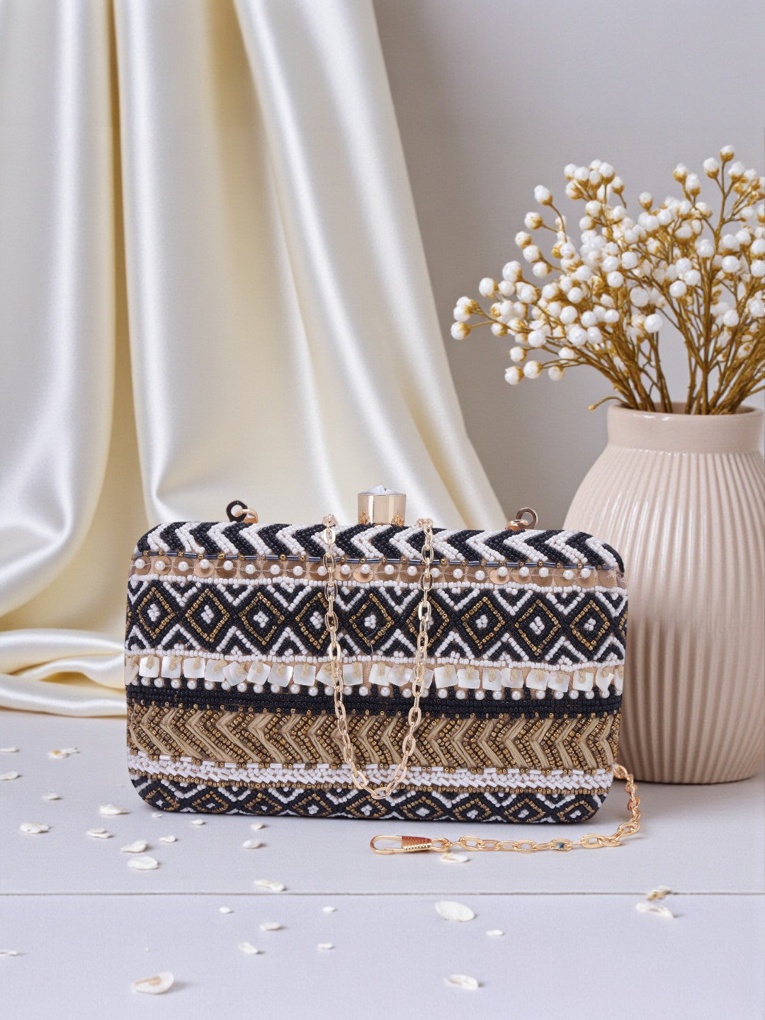 VRPS Embroidered Clutch | Handcrafted Ethnic Bag | SWIS-717